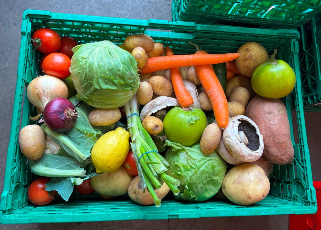 A box of beautiful mixed produce